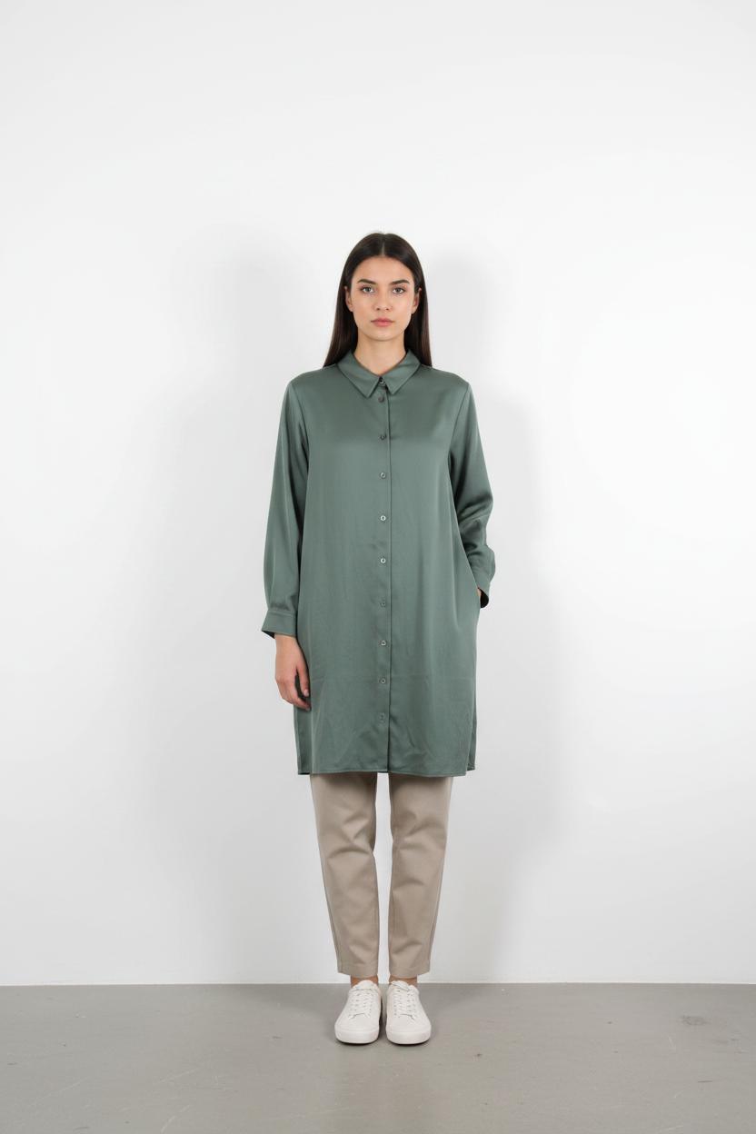 Robe Chemise Verte - Taille M/38