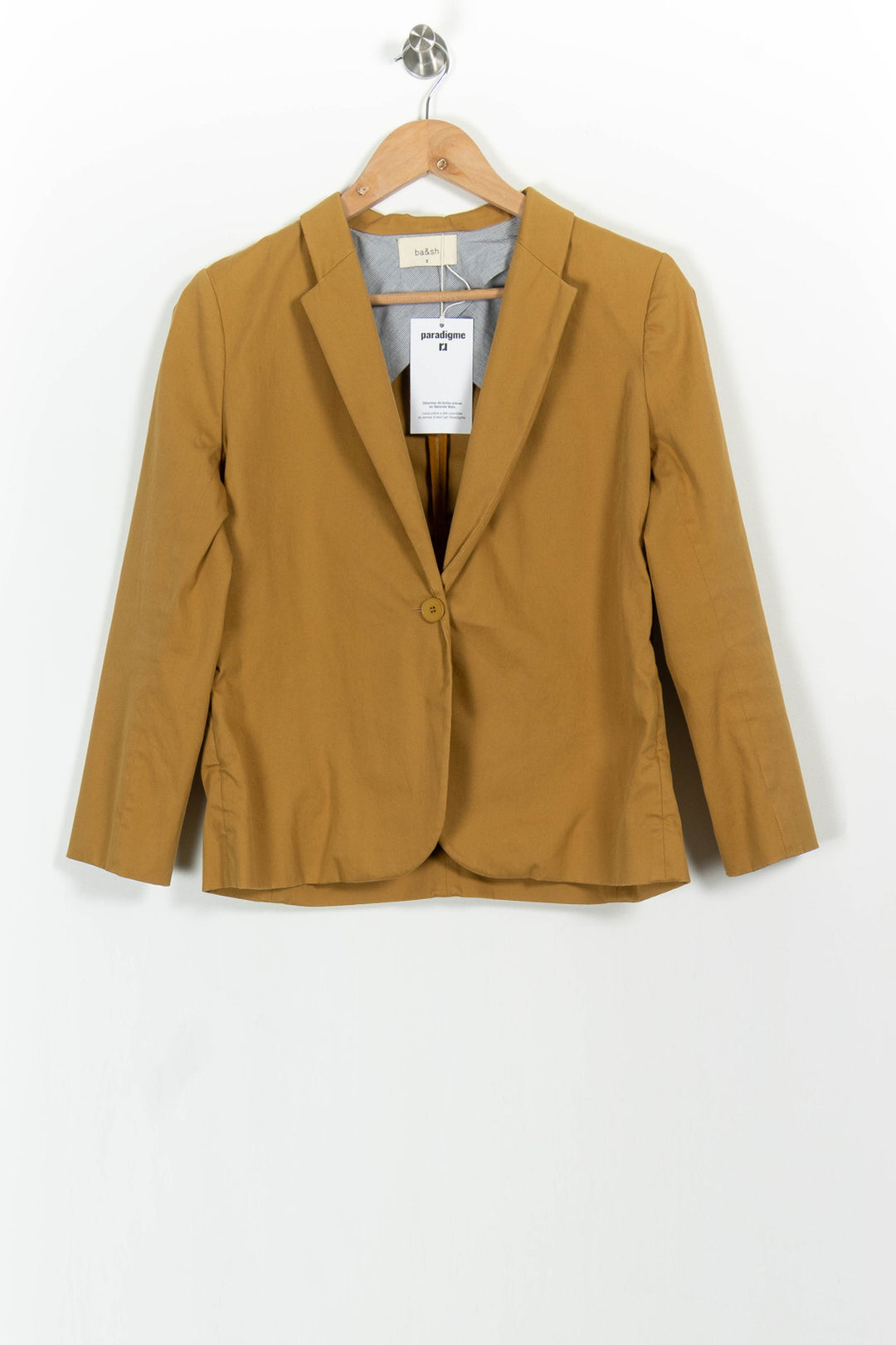 Blazer Jaune - Taille M/38 de la marque ba&sh | PARAD44981 - Vendu par Paradigme - Image 2
