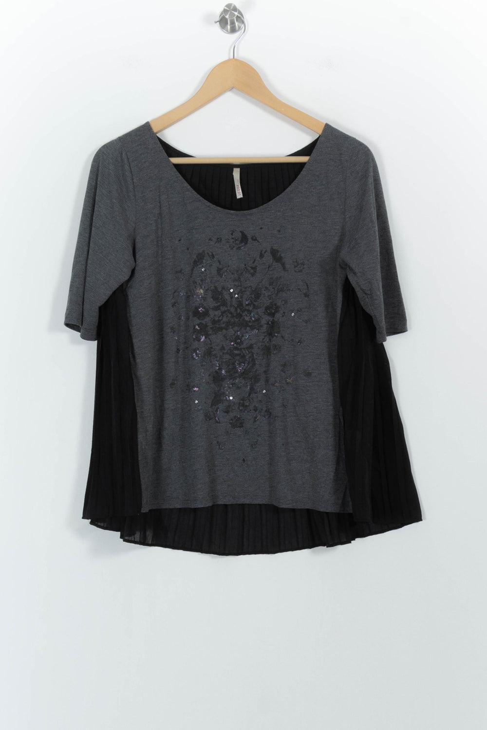 Blouse Grise et Noire - Taille M/38 de la marque I.Code | PARAD44984 - Vendu par Paradigme - Image 2