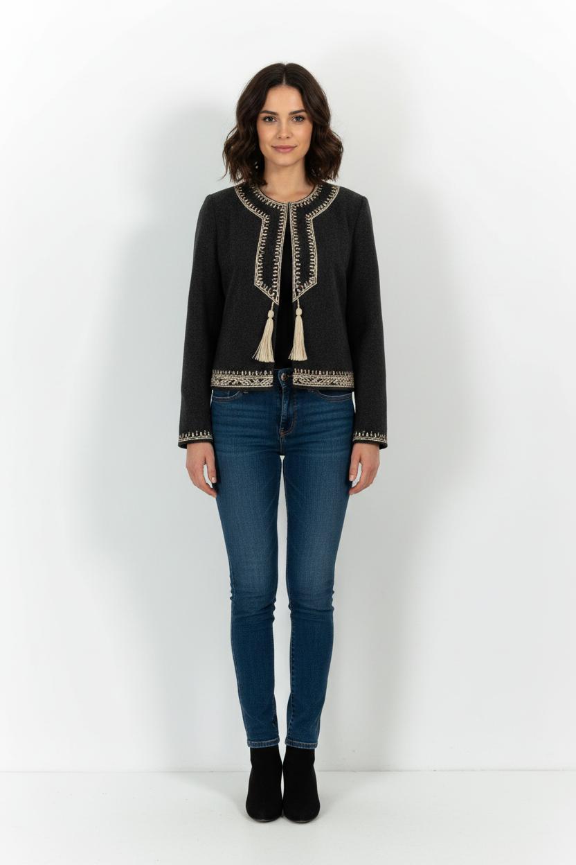 Veste Courte Grise - Taille L/40 de la marque Ekyog | PARAD44989 - Vendu par Paradigme - Image 1