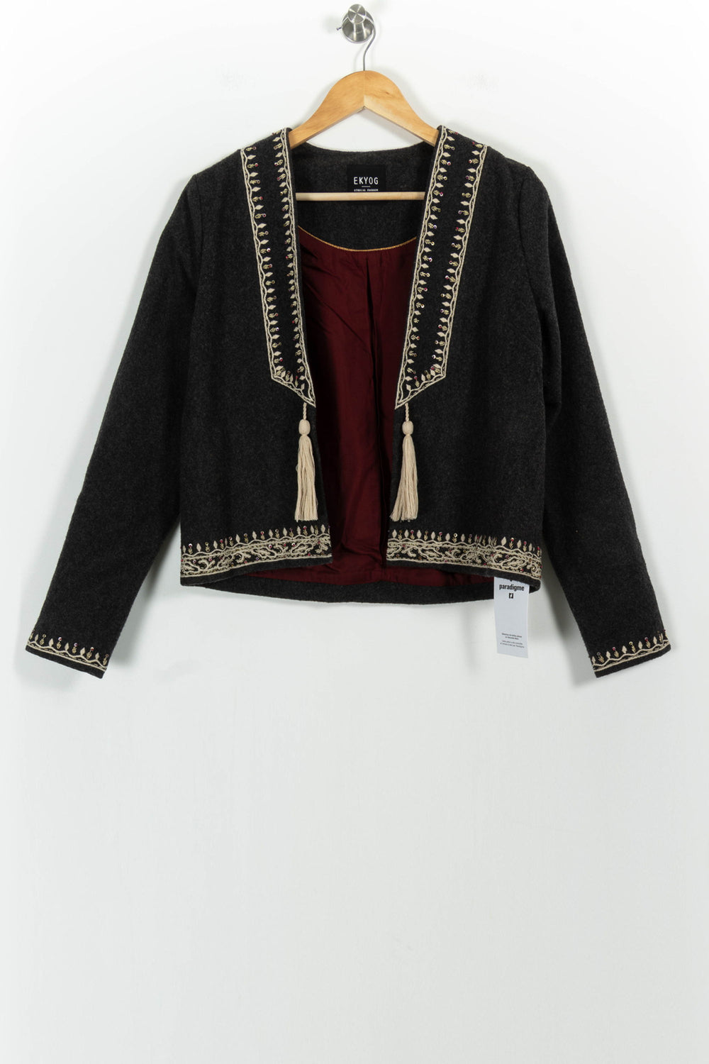 Veste Courte Grise - Taille L/40 de la marque Ekyog | PARAD44989 - Vendu par Paradigme - Image 2