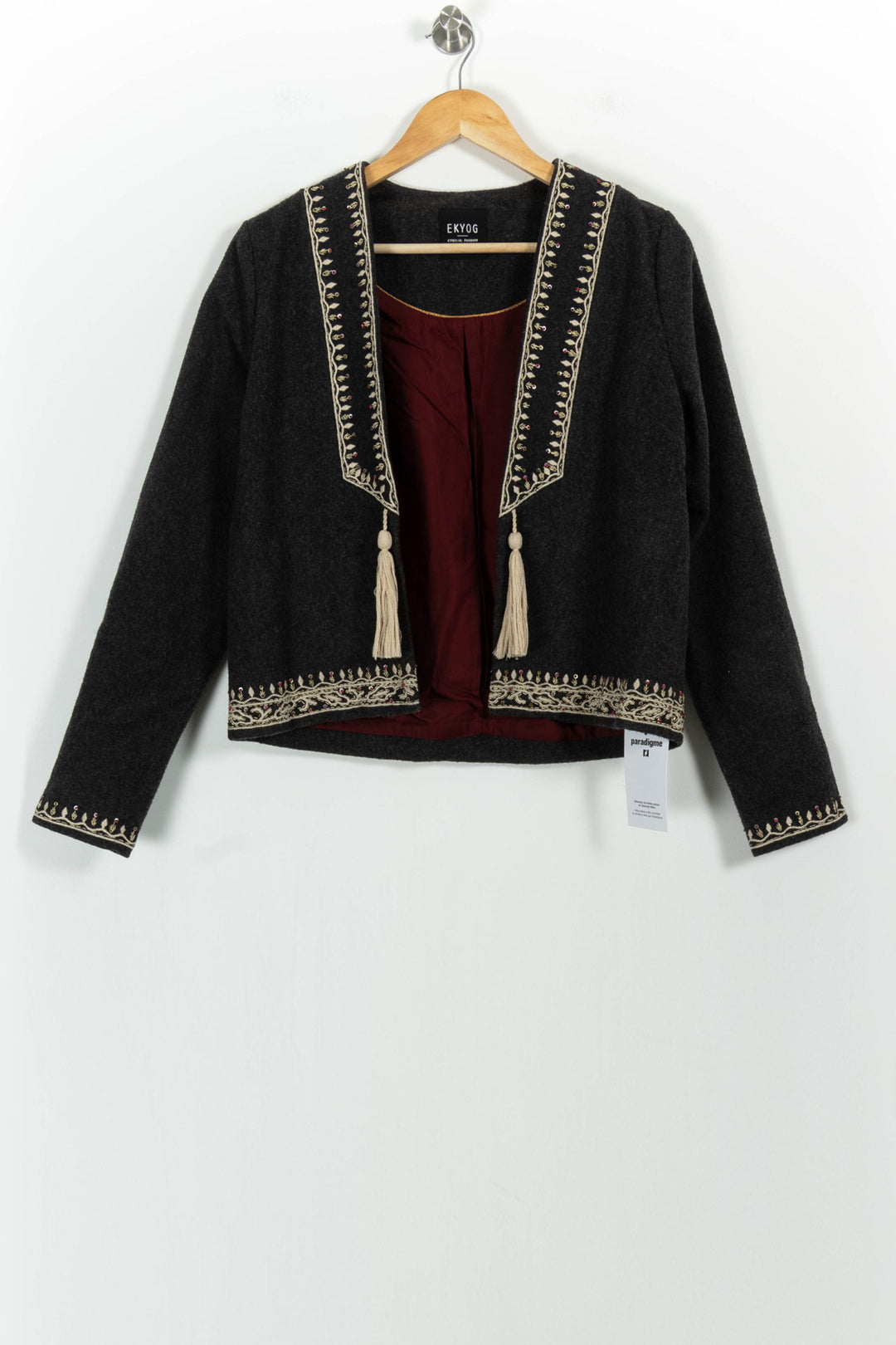 Veste Courte Grise - Taille L/40 de la marque Ekyog | PARAD44989 - Vendu par Paradigme - Image 2