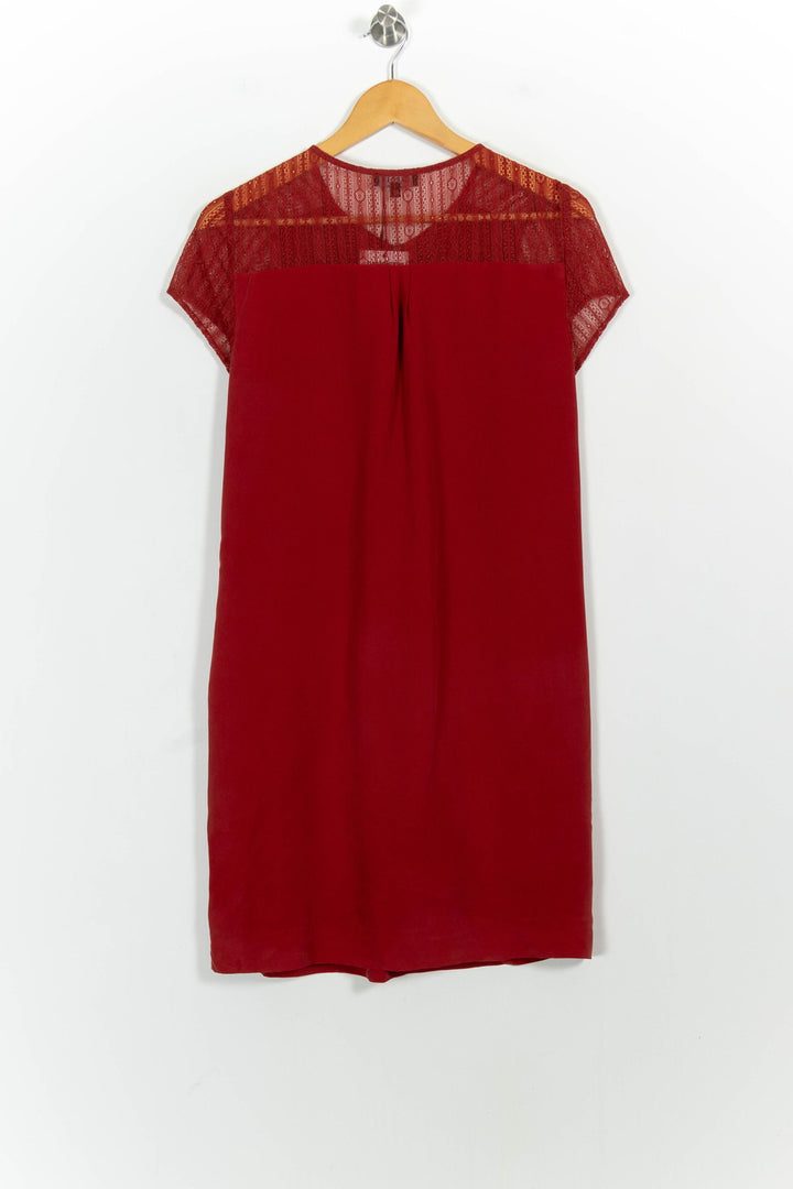 Robe droite bordeaux - Taille L/40 de la marque Caroll | PARAD44991 - Vendu par Paradigme - Image 4