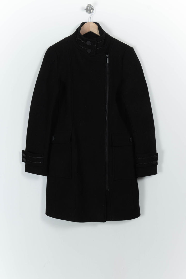 Manteau Noir - Taille S/36 de la marque Maison 123 | PARAD44994 - Vendu par Paradigme - Image 2