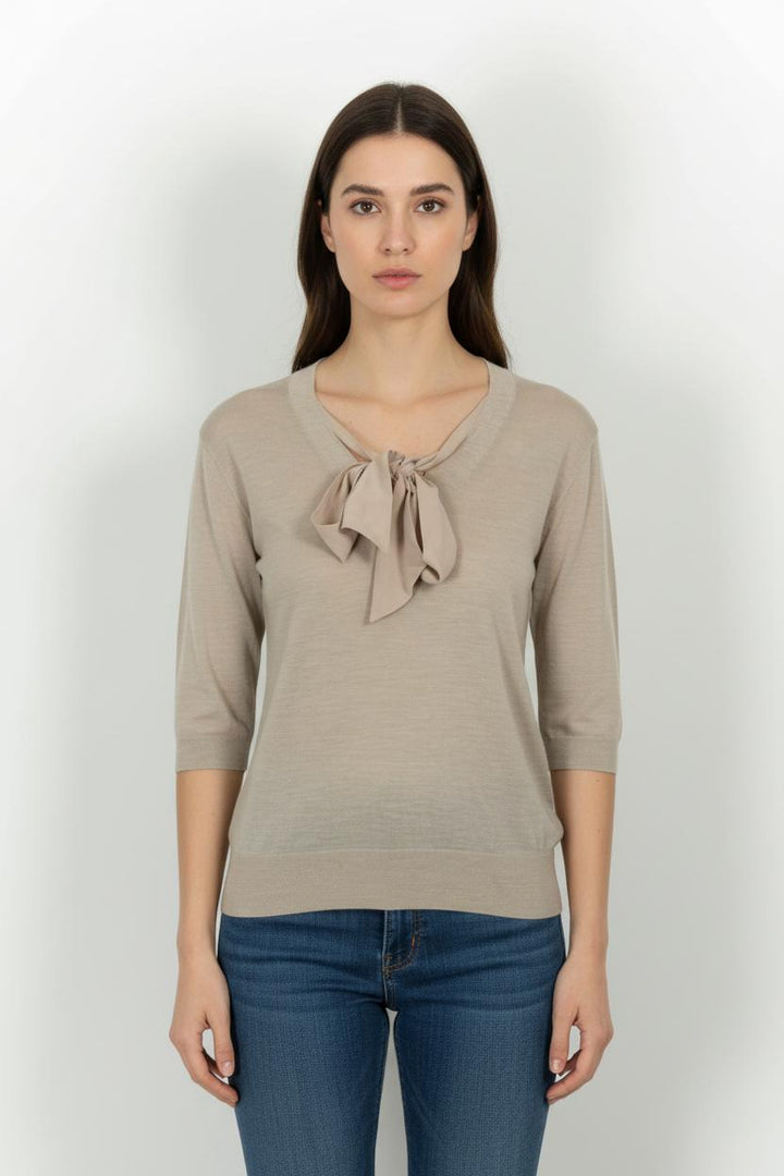 Blouse Beige - Taille S/36 de la marque Tara Jarmon | PARAD44995 - Vendu par Paradigme - Image 1