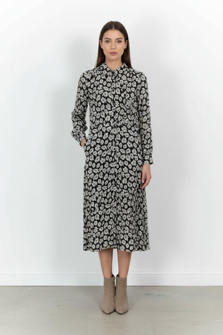Robe Longue Noire et Blanche - Taille S/36 de la marque Gerard Darel | PARAD44996 - Vendu par Paradigme - Image 1
