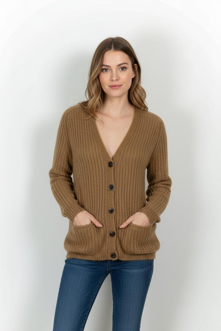Cardigan Marron - Taille S/36 de la marque Sandro | PARAD44997 - Vendu par Paradigme - Image 1