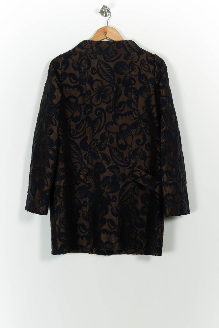 Manteau Noir et Marron - Taille S/36 de la marque Tara Jarmon | PARAD44998 - Vendu par Paradigme - Image 4