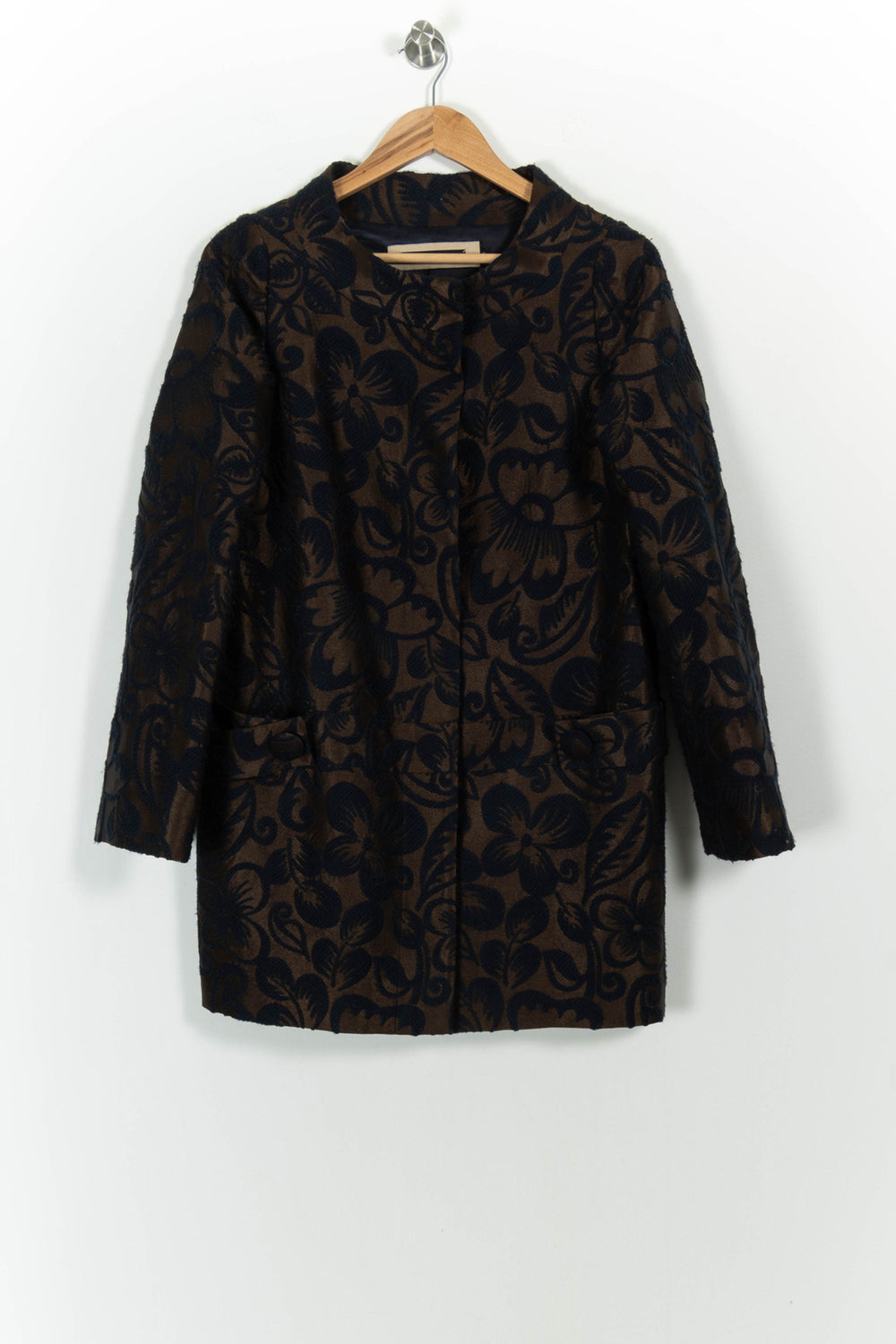 Manteau Noir et Marron - Taille S/36 de la marque Tara Jarmon | PARAD44998 - Vendu par Paradigme - Image 2