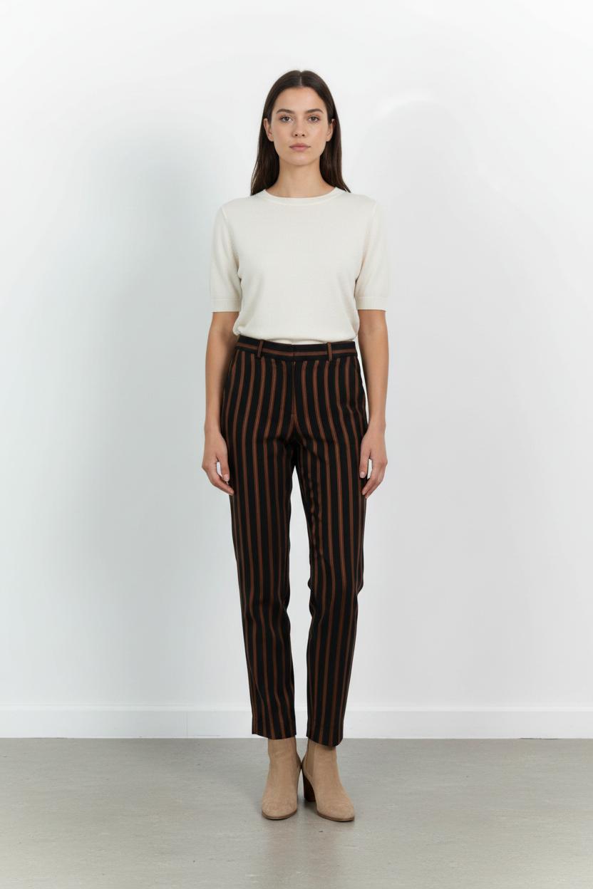 Pantalon Noir et Marron - Taille XS/34 de la marque Claudie Pierlot | PARAD45001 - Vendu par Paradigme - Image 1