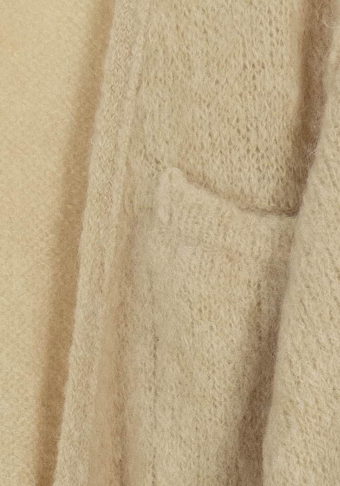Cardigan Beige - Taille L/40 de la marque American Vintage | PARAD45002 - Vendu par Paradigme - Image 3