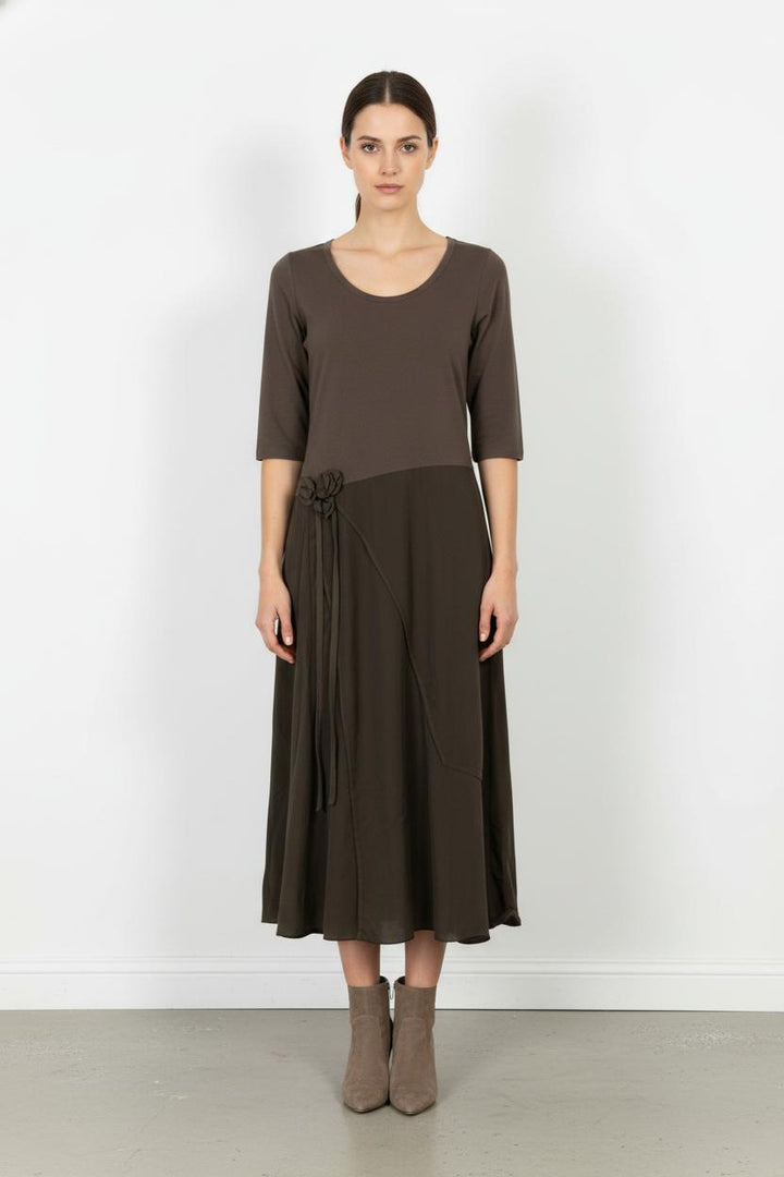 Robe Longue Marron - Taille XL/42 de la marque ZAPA | PARAD45006 - Vendu par Paradigme - Image 1