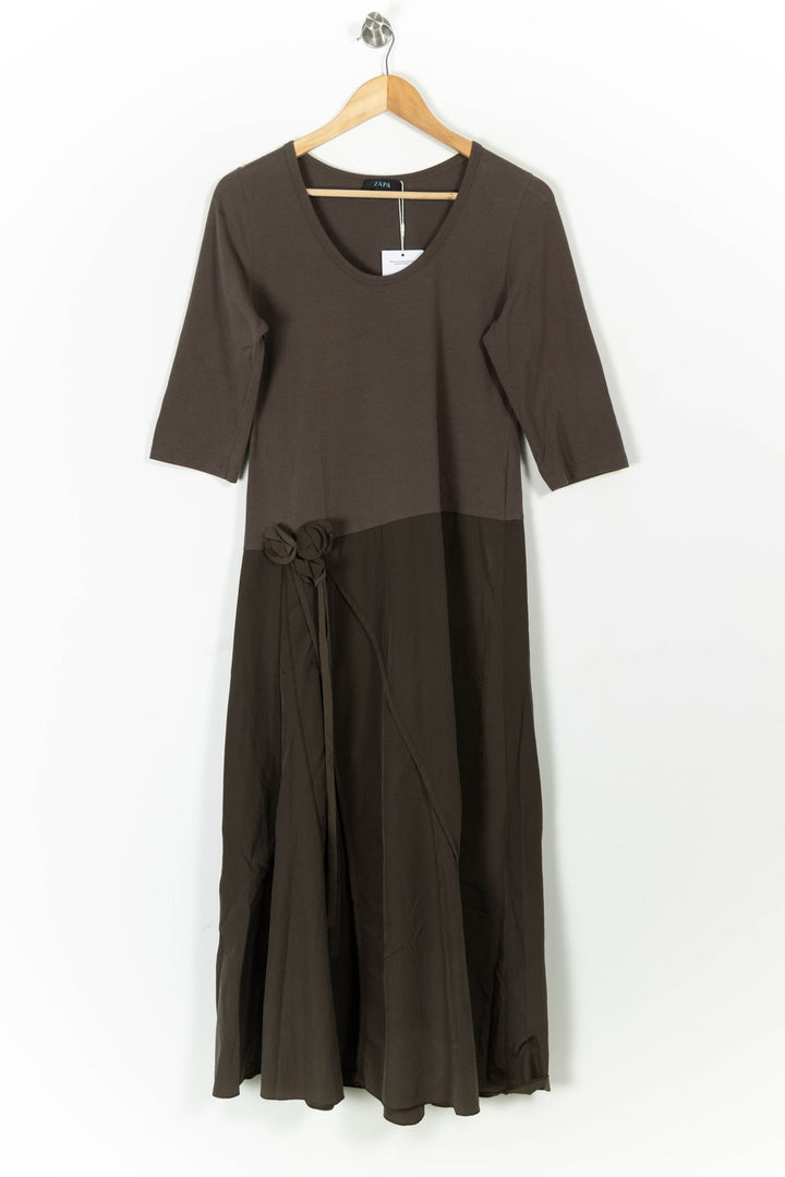Robe Longue Marron - Taille XL/42 de la marque ZAPA | PARAD45006 - Vendu par Paradigme - Image 2