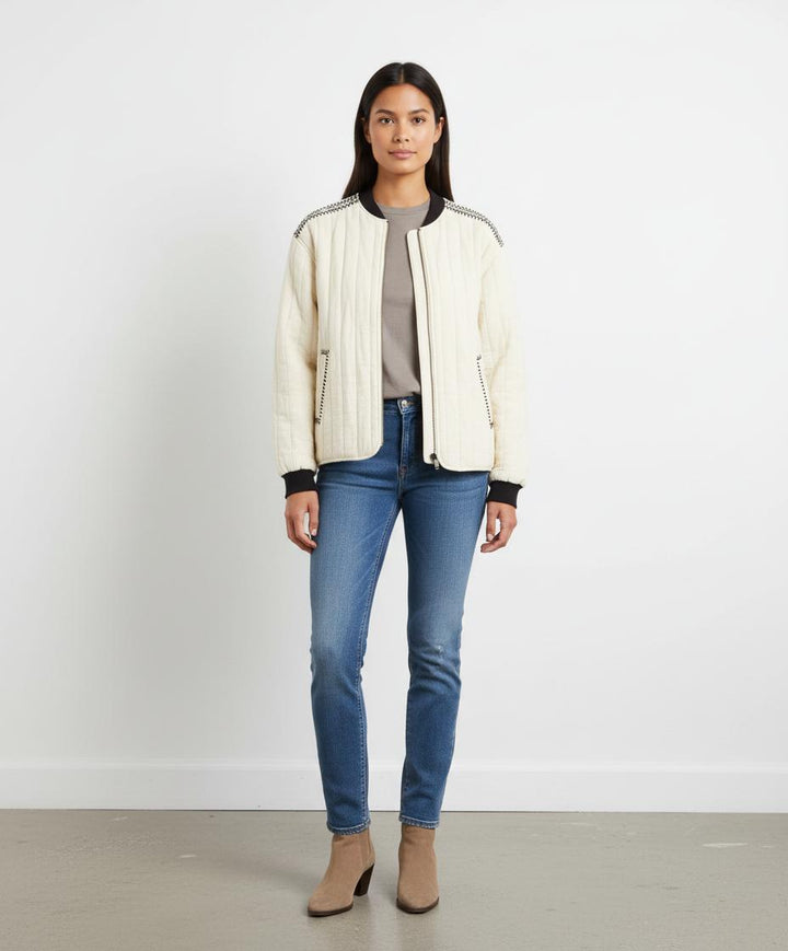 Blouson Blanc et Noir - Taille S/36