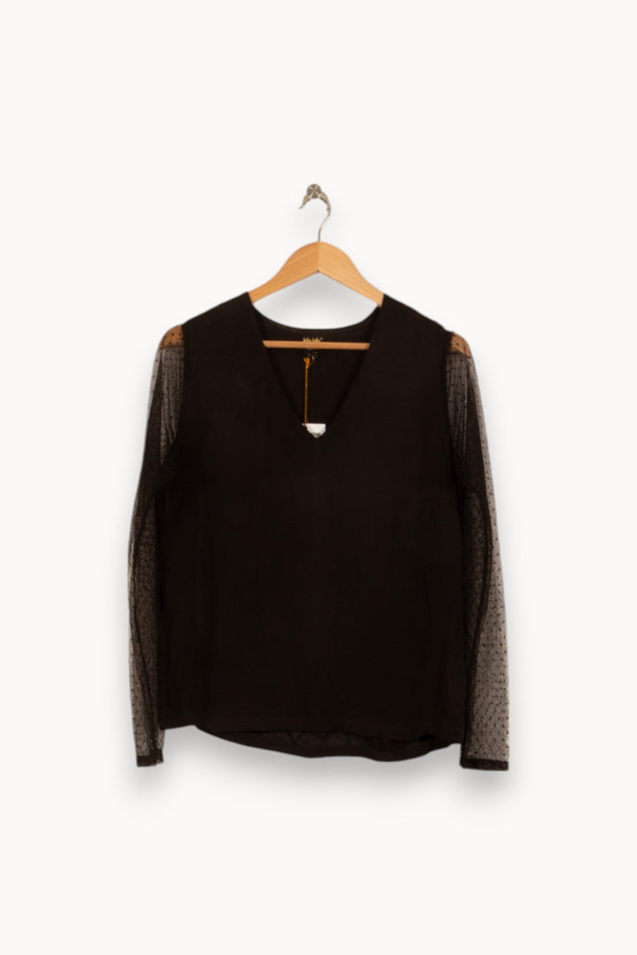 Blouse Noire - Taille L/40 de la marque Petite Mendigote | PARAD45031 - Vendu par Paradigme - Image 2