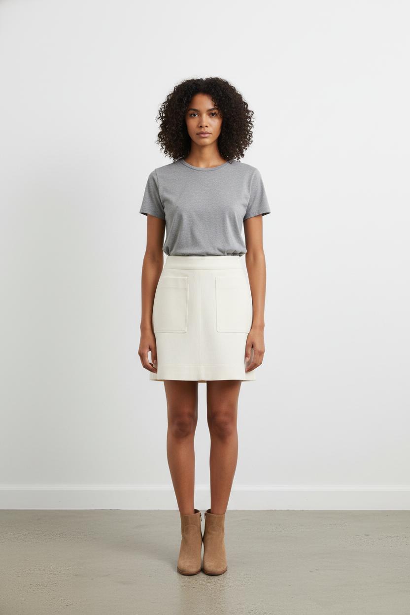 Jupe Courte Blanche - Taille XS/34