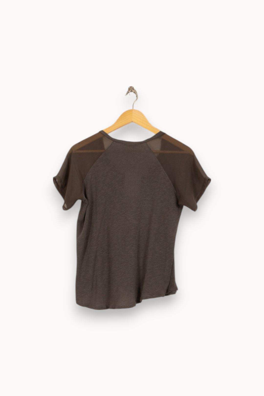 Tee-shirt Gris - Taille M/38 de la marque American Vintage | PARAD45039 - Vendu par Paradigme - Image 4