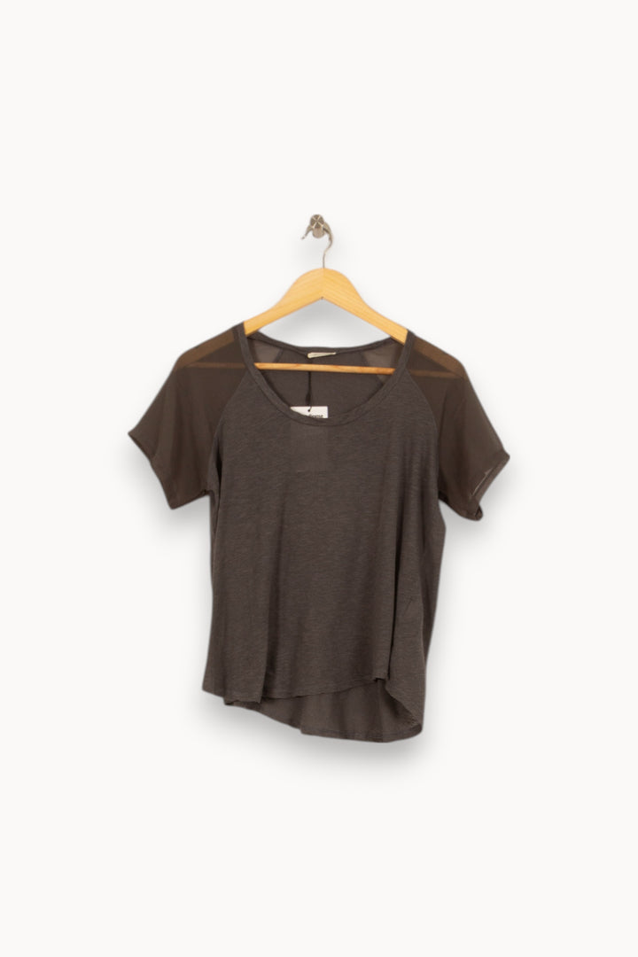 Tee-shirt Gris - Taille M/38 de la marque American Vintage | PARAD45039 - Vendu par Paradigme - Image 2
