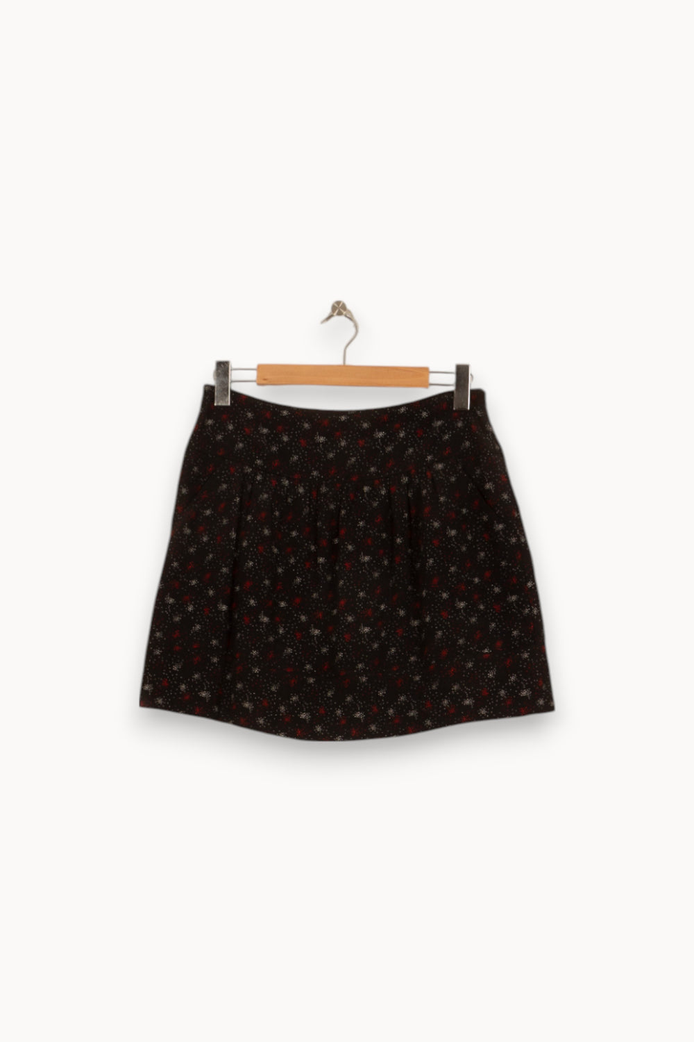 Jupe Courte Noire à Motifs - Taille M/38 de la marque Comptoir des Cotonniers | PARAD45040 - Vendu par Paradigme - Image 2