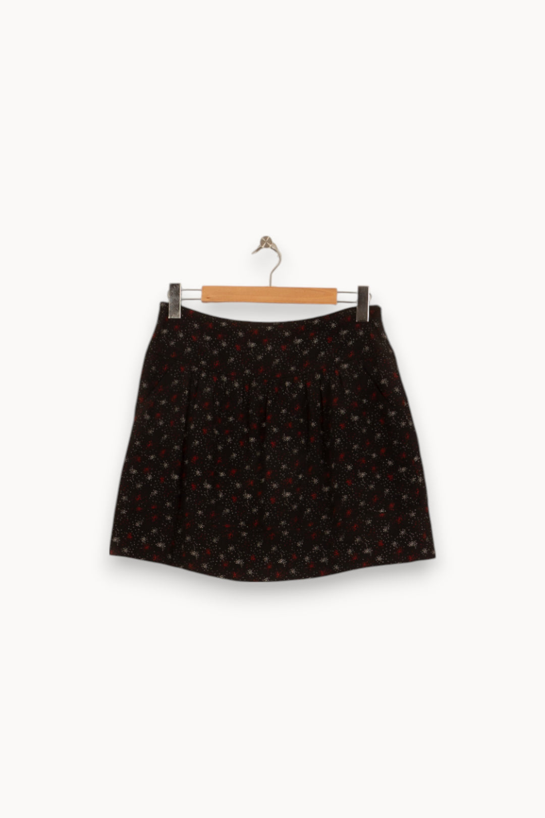 Jupe Courte Noire à Motifs - Taille M/38 de la marque Comptoir des Cotonniers | PARAD45040 - Vendu par Paradigme - Image 2