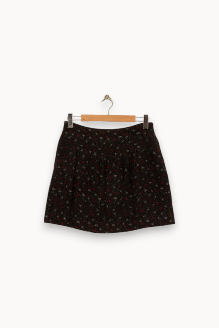 Jupe Courte Noire à Motifs - Taille M/38 de la marque Comptoir des Cotonniers | PARAD45040 - Vendu par Paradigme - Image 2