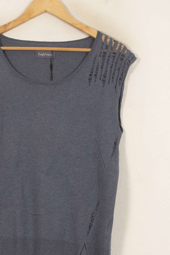 Débardeur Bleu - Taille S/36 de la marque Zadig&Voltaire | PARAD45041 - Vendu par Paradigme - Image 3