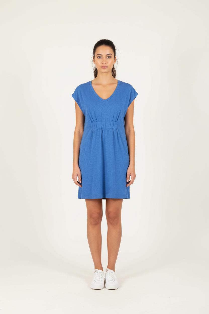 Robe Courte Bleue - Taille M/38 de la marque Majestic Filatures | PARAD45055 - Vendu par Paradigme - Image 1