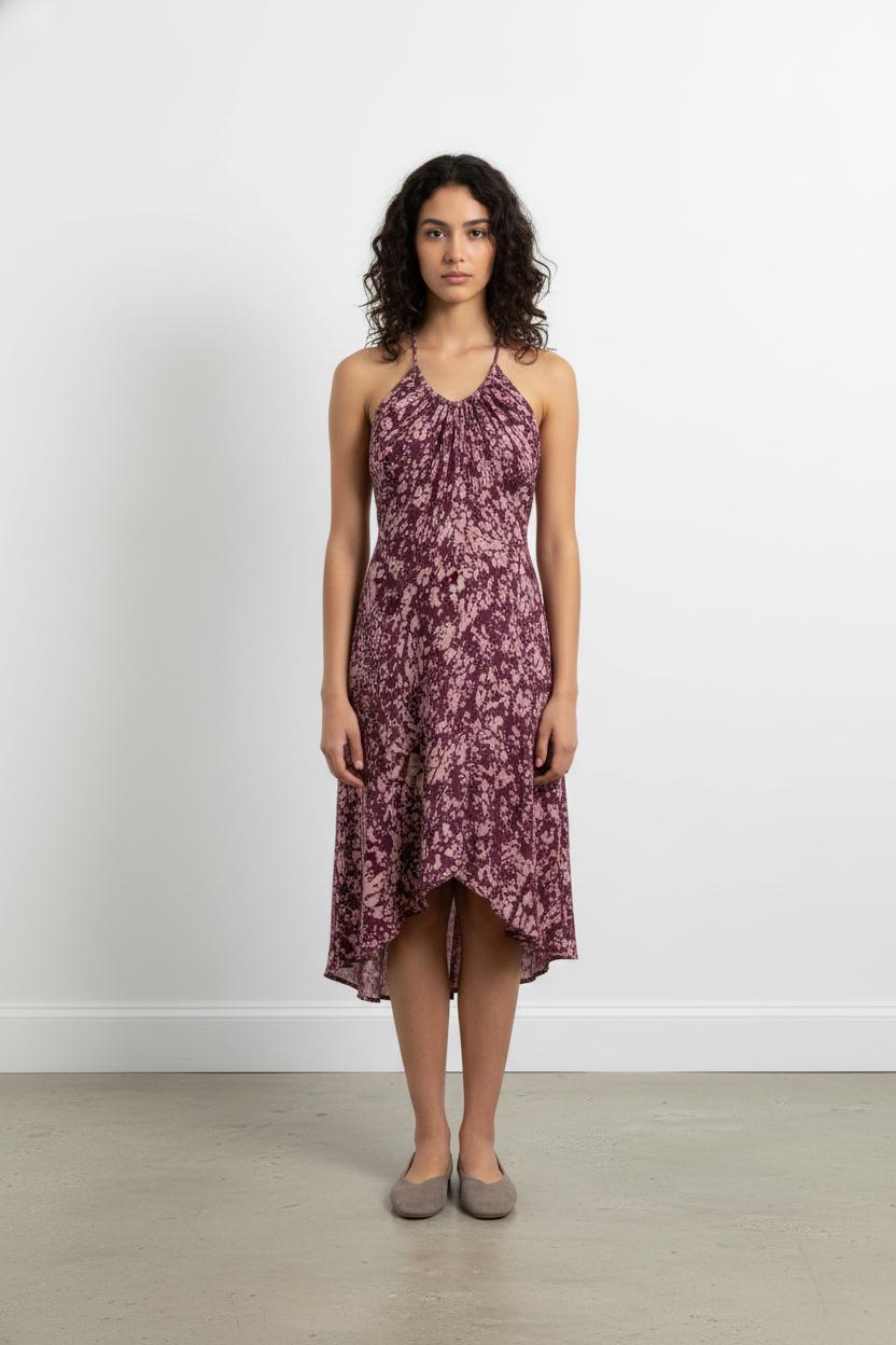 Robe Courte Violette et Rose - Taille L/40 de la marque Galeries Lafayette | PARAD45056 - Vendu par Paradigme - Image 1
