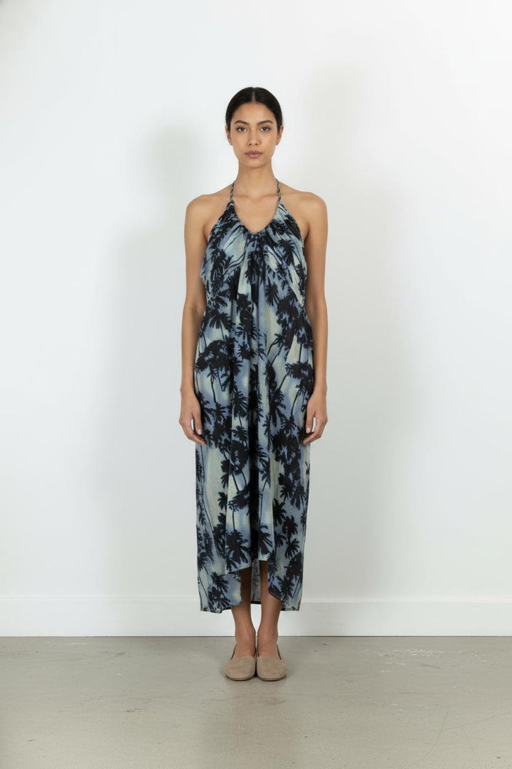 Robe Longue Bleu et Noir - Taille L/40 de la marque Galeries Lafayette | PARAD45057 - Vendu par Paradigme - Image 1