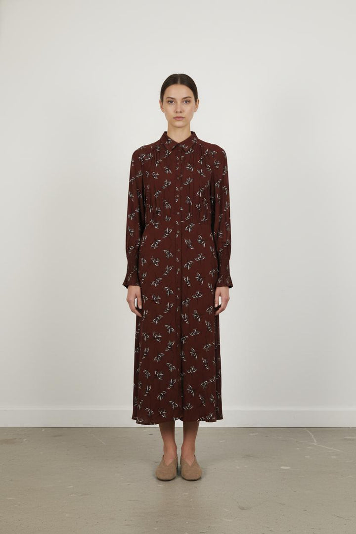 Robe Chemisier Longue Bordeaux - Taille S/36