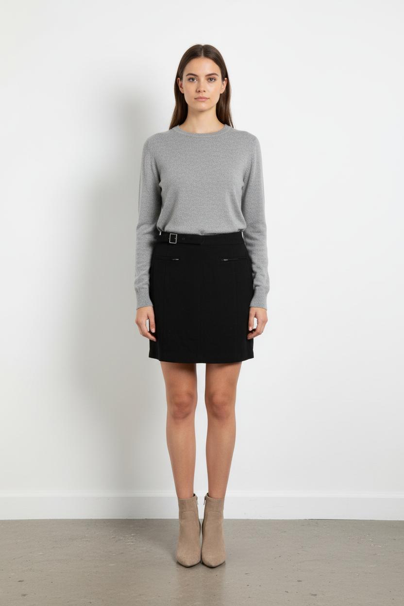 Jupe Droite Noire - Taille S/36 de la marque Comptoir des Cotonniers | PARAD45070 - Vendu par Paradigme - Image 1