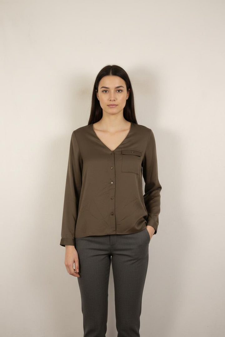 Blouse Marron - Taille S/36