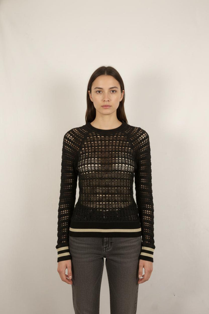 Pull Noir et Beige - Taille XL/42