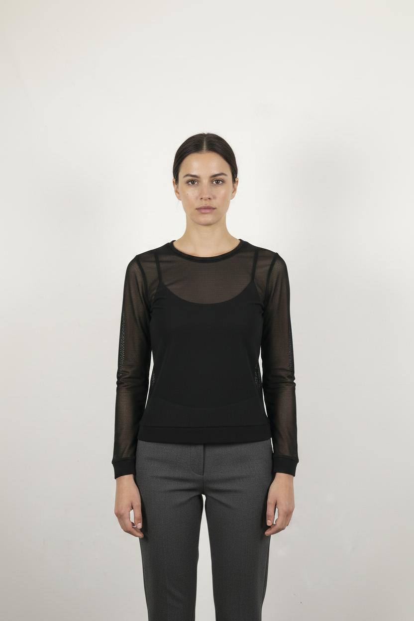 Blouse Noire - Taille S/36