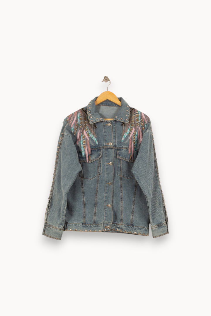 Veste en Jean Bleue - Taille L/40 de la marque Zadig&Voltaire | PARAD45093 - Vendu par Paradigme - Image 2