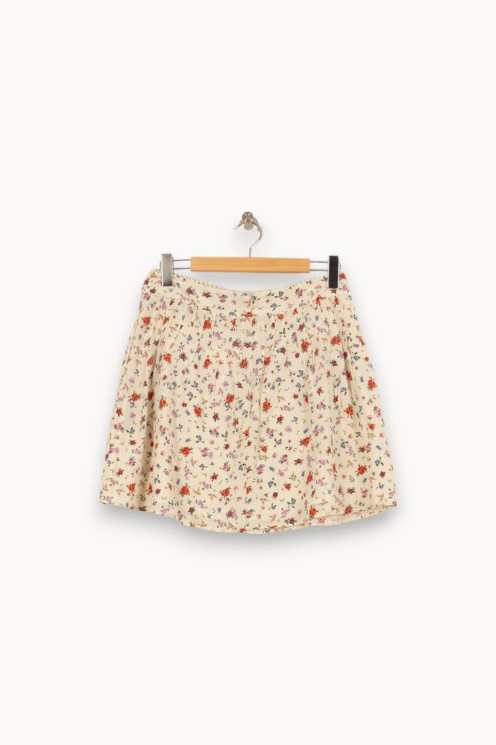 Jupe Courte Blanche et Fleurie - Taille S/36 de la marque The Kooples | PARAD45101 - Vendu par Paradigme - Image 4