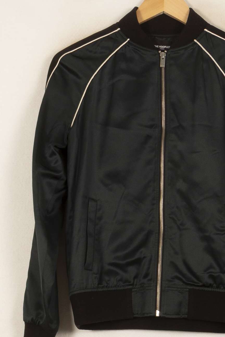Blouson Noir - Taille S/36 de la marque The Kooples | PARAD45103 - Vendu par Paradigme - Image 3