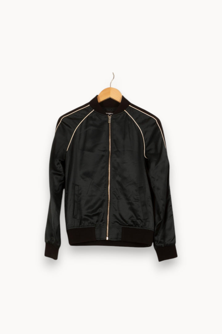 Blouson Noir - Taille S/36 de la marque The Kooples | PARAD45103 - Vendu par Paradigme - Image 2