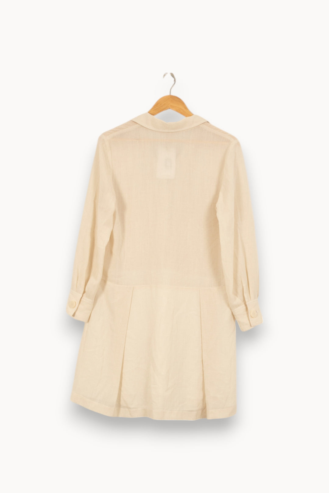 Robe Chemise Beige - Taille L/40 de la marque Claudie Pierlot | PARAD45106 - Vendu par Paradigme - Image 4