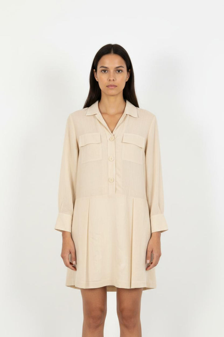 Robe Chemise Beige - Taille L/40