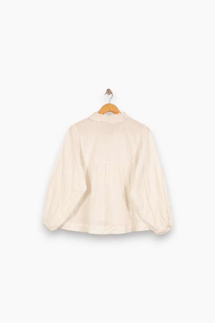 Blouse Blanche - Taille L/40 de la marque Vanessa Bruno | PARAD45111 - Vendu par Paradigme - Image 4