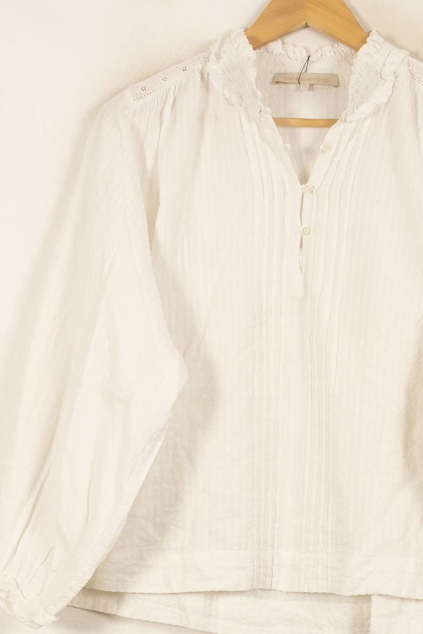 Blouse Blanche - Taille L/40 de la marque Vanessa Bruno | PARAD45111 - Vendu par Paradigme - Image 3