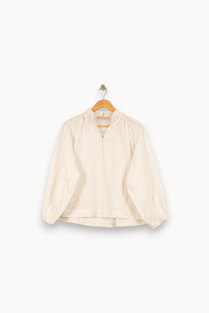 Blouse Blanche - Taille L/40 de la marque Vanessa Bruno | PARAD45111 - Vendu par Paradigme - Image 2