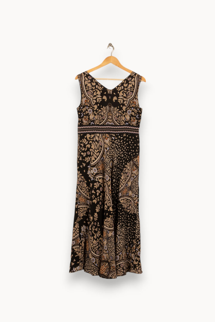 Robe Longue Noire et Beige - Taille XL/42 de la marque Max Mara | PARAD45127 - Vendu par Paradigme - Image 4