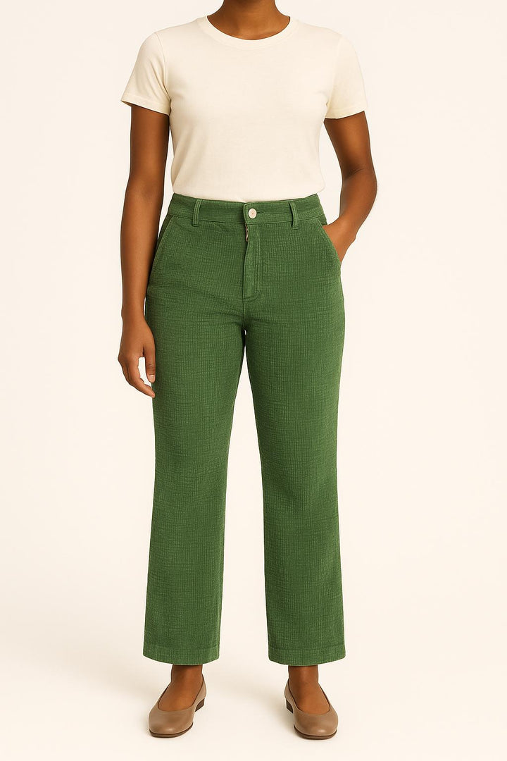 Pantalon Vert - Taille M/38 de la marque Sandro | PARAD45133 - Vendu par Paradigme - Image 1