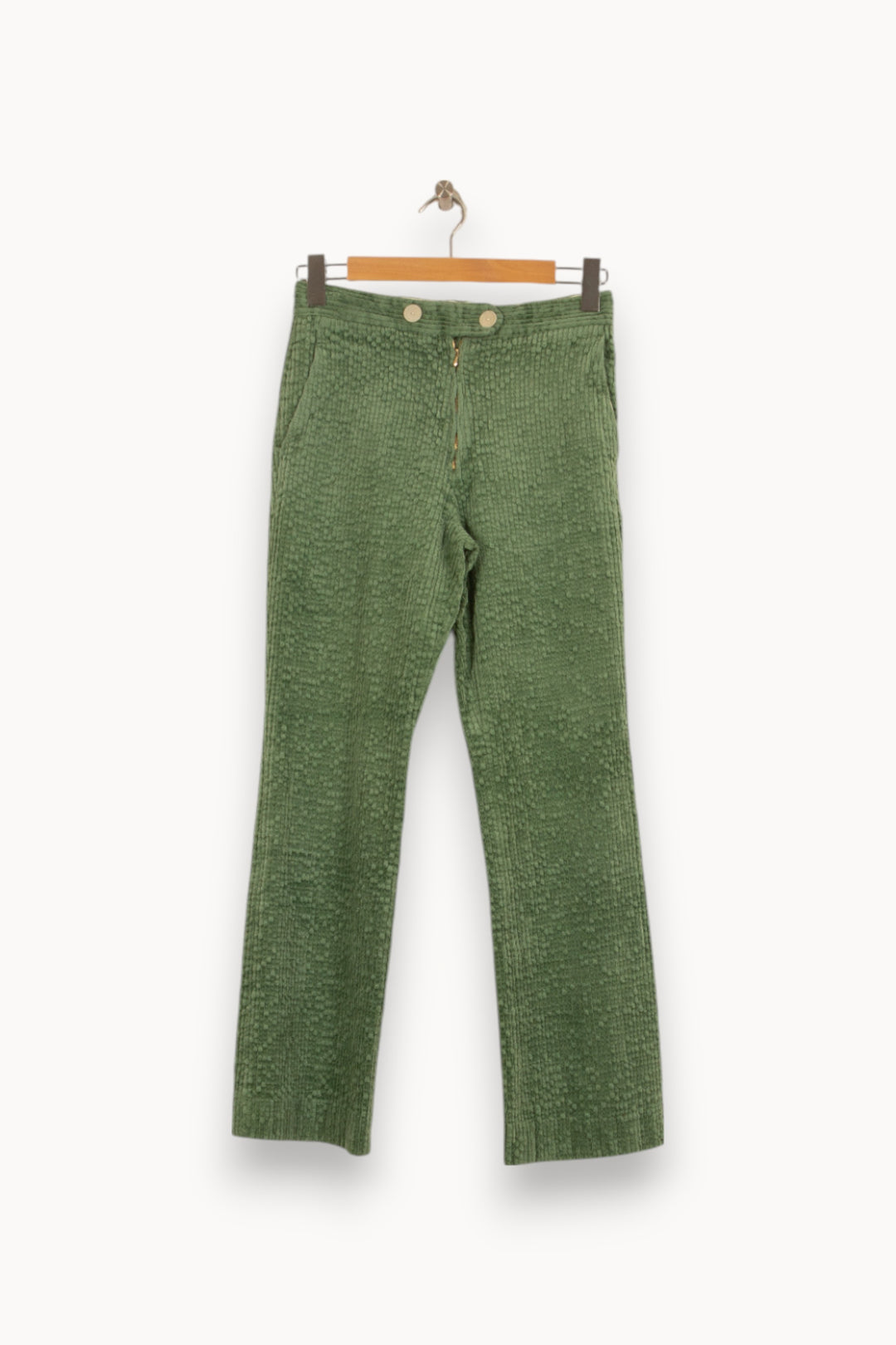 Pantalon Vert - Taille M/38 de la marque Sandro | PARAD45133 - Vendu par Paradigme - Image 2