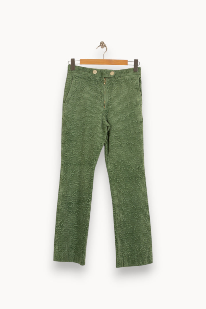 Pantalon Vert - Taille M/38 de la marque Sandro | PARAD45133 - Vendu par Paradigme - Image 2
