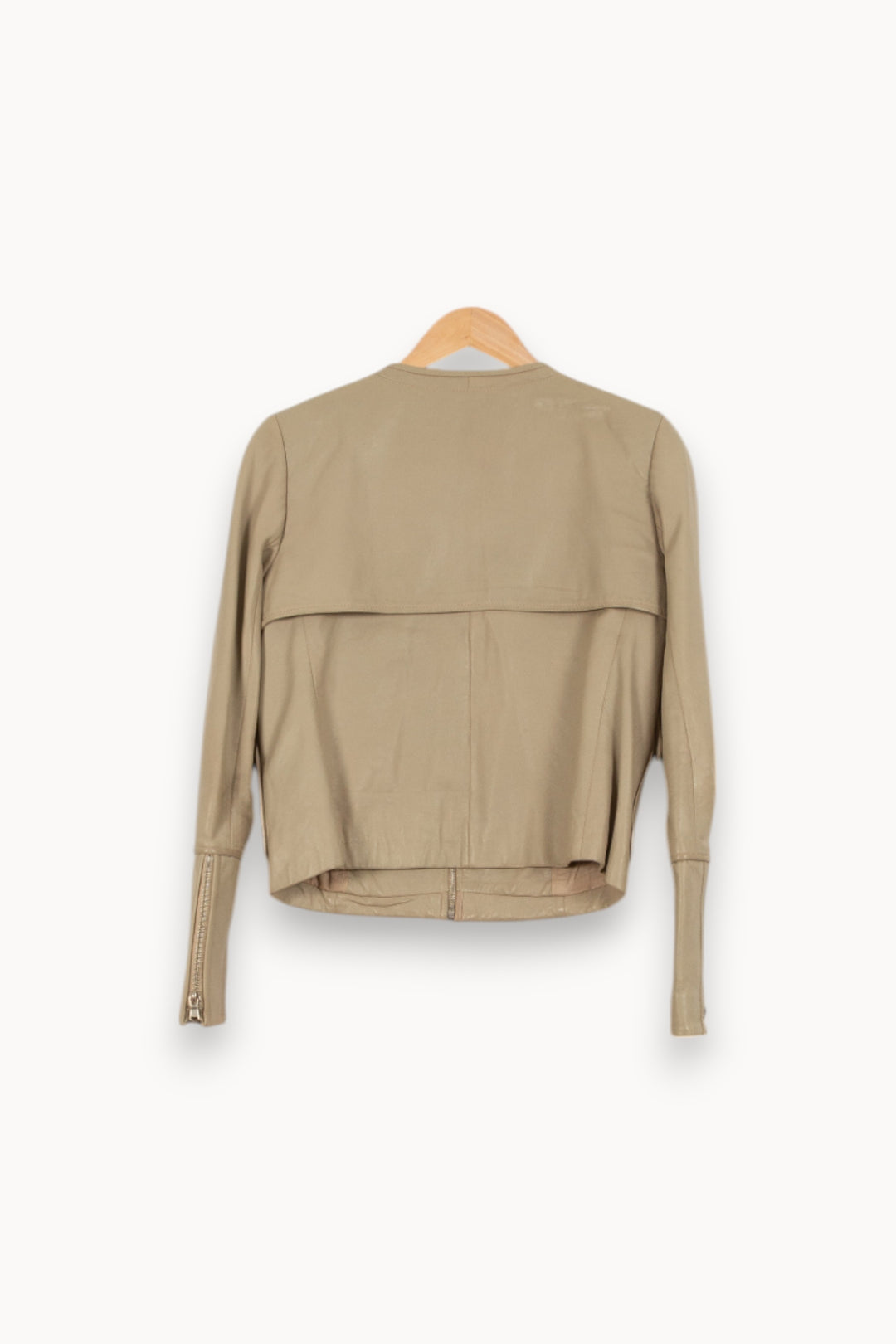 Veste En Cuir Grise - Taille M/38 de la marque ZAPA | PARAD45139 - Vendu par Paradigme - Image 4