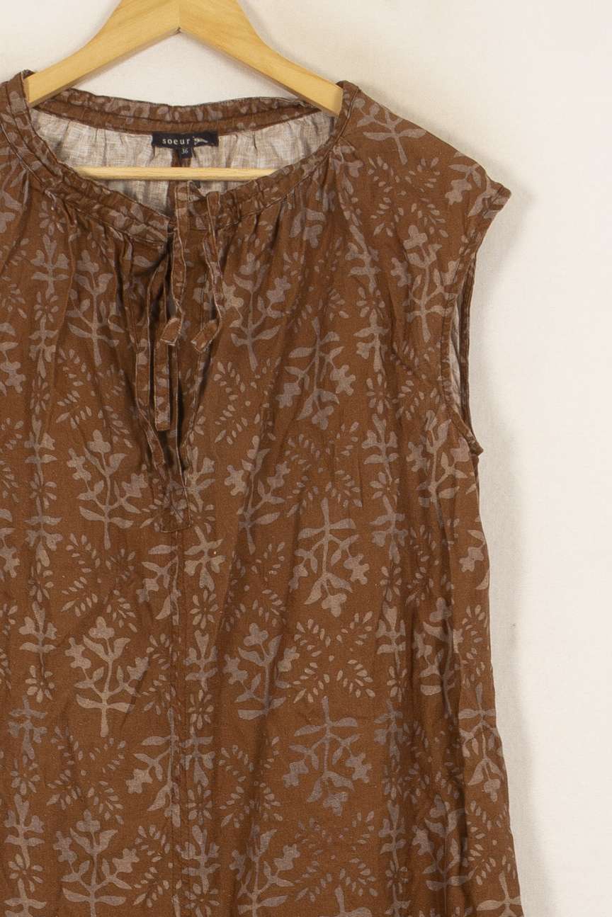Robe Longue Marron - Taille S/36 de la marque Soeur | PARAD45141 - Vendu par Paradigme - Image 3