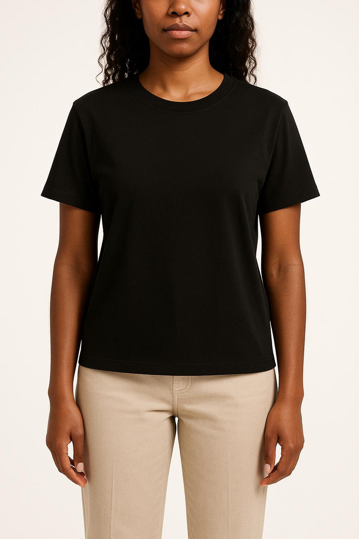 Tee-shirt Noir - Taille L/40 de la marque Sandro | PARAD45142 - Vendu par Paradigme - Image 1